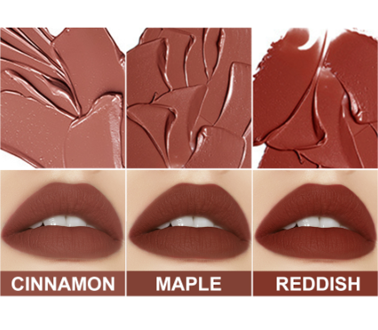 SACE LADY Matte Liptint Set Long Wearing Waterproof Mini Liquid Lipstick Kit Highly Pigmented Lip Makeup 3Pcs/Set