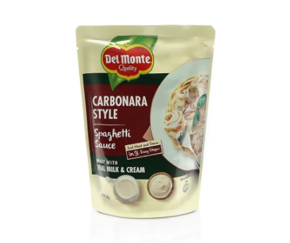 Del Monte Carbonara Style Spaghetti Sauce the No. 1 Spaghetti Sauce in the Philippines  400g