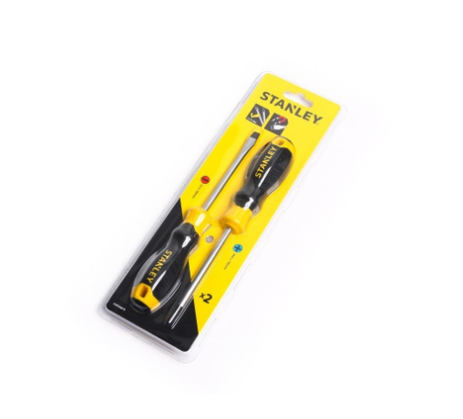 Stanley 2-Pc Cushion Grip Screwdriver Set