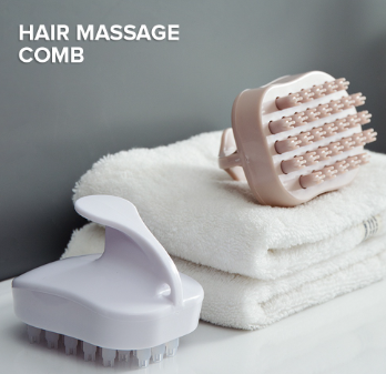 Shower Care Tool Hair Massage Comb Exfoliator Wet or Dry Scalp Brush Deep Clean Scrubber