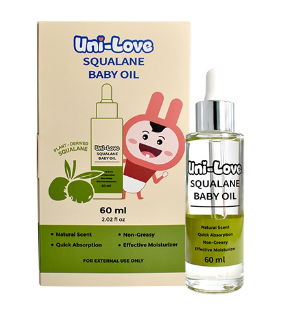 UniLove Squalane Baby Oil 60ml Bottle of 1