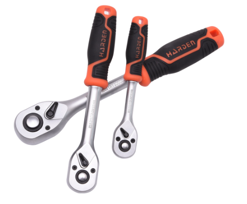 Harden Quick Release Ratchet Wrench Chrome Vanadium Hand Tools 1/4", 3/8", 1/2"