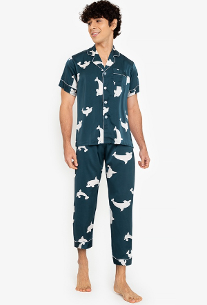 ROBBY Men's Silk Pajama Set/Sleepwear