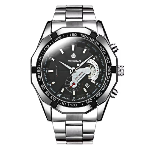 Binbond Original Luxury Watch Calendar Waterproof Luminous Luxury Stainless Steel Fashion Business Quartz Watch Men's Watch M06