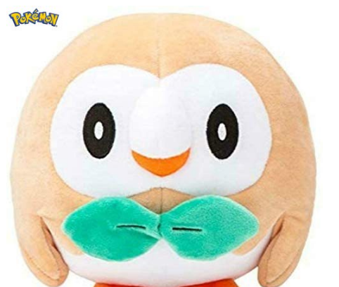 Pokemon Plush Toys Rowlet Plush Toy Sun Moon Starter Animal Doll Toy Collection 20cm