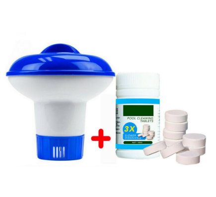 Pool Cleaning Floating and Pool Cleaning tablets 100pcs Purifier Tablets Swimming Pool Chlorine Dispe
