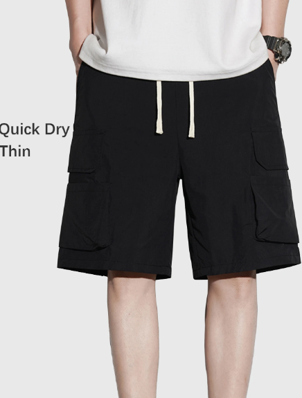 Men's Cargo Shorts With Multi-Pocket On The Side