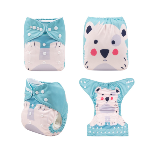 Alva Baby Cloth Diapers Washable Reusable Real Cloth Pocket Nappy Diaper Only D27