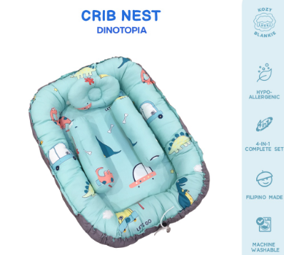 Kozy Blankie Dinotopia Cotton Crib Baby Nest
