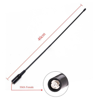 NA-771 SMA-Female Dual Band 10W Antenna For Baofeng T4I0 Y8Y6 SAUS Black J1U7 M1Q9 UV5R T6N8 B1Q0