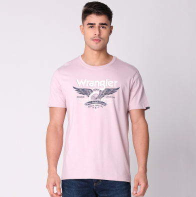 Wrangler Men's Roundneck Violet Ice