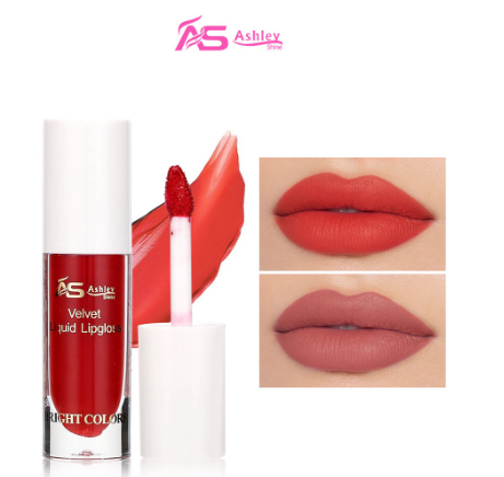 Ashley Shine Velvet Liquid Lipgloss Lip Stain Long Lasting Waterproof Color Matte Lip Gloss Lip Tint