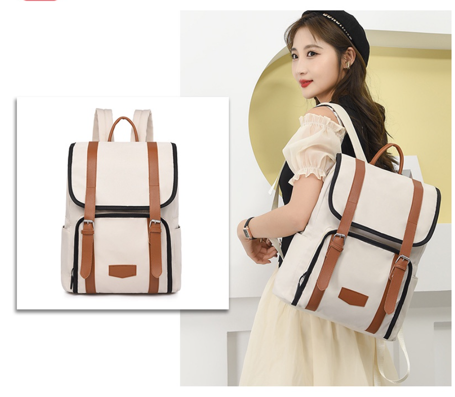 Backpack Japanese -style Travel Backpack Student Women's Simple Campus Large Capacity Schoolbag