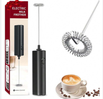 Milk Frother,Electric Milk Frother Handheld, Battery Operated Milk Frother Electric Drink Mixer Portable Mini Blender Foam