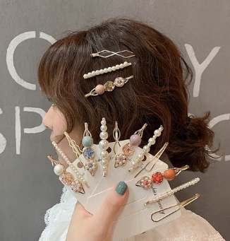 3Pcs/Set Pearl Hair Clips For Women Sweet Style Hairpin Girls Side Clip Ladies Luxury Barrettes Headwear Accessories