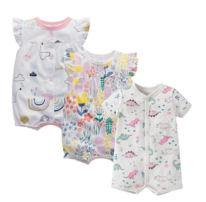 Baby Clothes Baby Romper Short sleeve Cotton Jumpsuits Newborn Infant Baby Boy Girl Kids Clothes for 0-24M