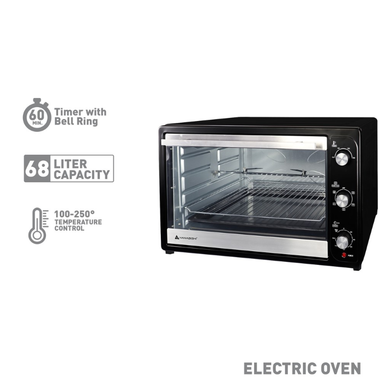 Hanabishi Electric Oven HEO68R 68L Best for Baking with 5 cooking functions