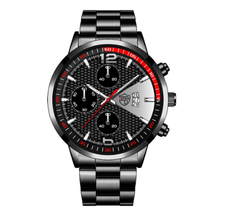 Original Luxury Fashion Waterproof Luxury Stainless Steel Men Quartz Calendar Luminous Watch 005