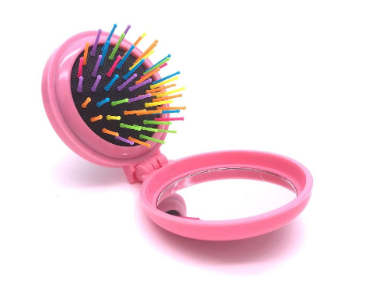 SEVICH Mini Comb With Mirror Soft Comb To Massage Scalp Hair Care Tool