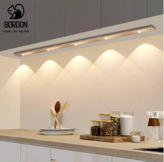 3 Color Dimmable Cat Eye Light Strip Desk Lamp LED Motion Sensor USB Rechargeable Light Kitchen Cabinet Wardrobe Lamp