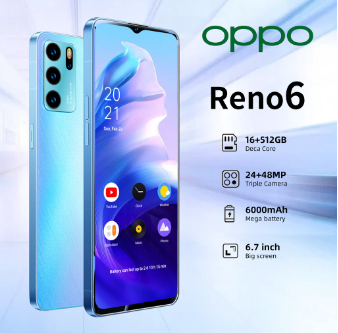 OPPO Phone Reno6 Z 5G Cell Phone Sale 12GB+512GB Original Legal Cherry Mobile Phone Android Phone