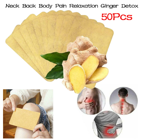 Neck Back Body Pain Relaxation Ginger Detox Patch Body Detox Foot Patch Pain Relief Ginger Adhesive