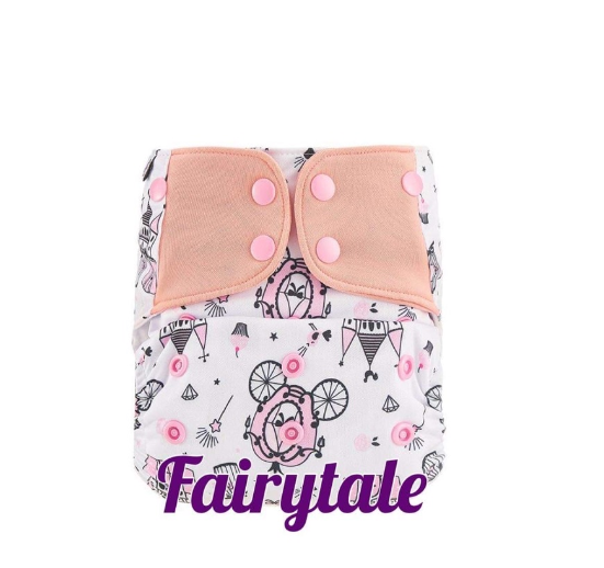 Booldeet Posh Cloth Diaper Newest Prints with 4-Layer Contoured Microfiber Insert S37