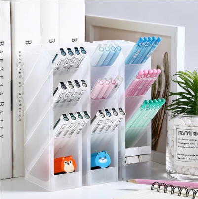 Mr. Dolphin #High Quality Multi-function Minimalist Desk Pen Holder