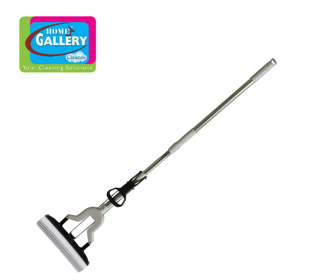 Home Gallery PVA Mop w/ Adjustable Handle  Absorbent Mop Head to Wash  Clean Dry Floors | YB0022/N