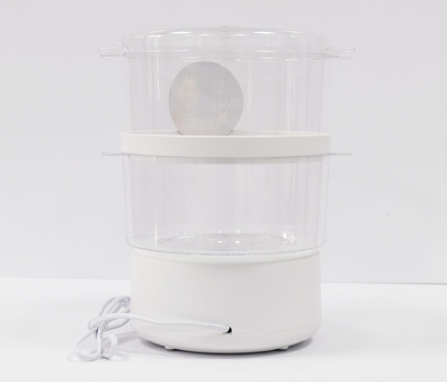 Astron FS-48 2-Layer Electric Food Steamer | 400W | 4.8L (White) (1 Year Warranty)