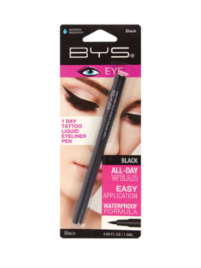 BYS Liquid Eyeliner Pen 1 Day Tattoo - Black