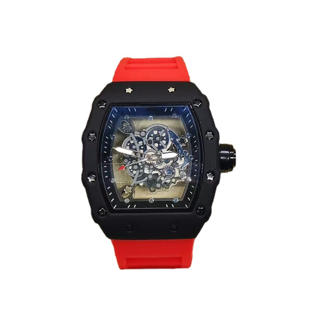 Original Luxury Fashion Luminous Waterproof Hollow Transparent Bottom Quartz Watch 7