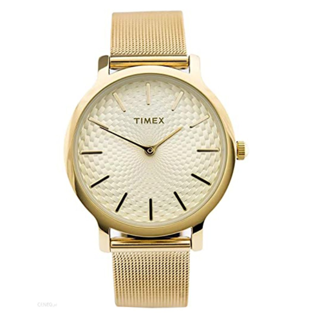 Timex Metropolitan Gold Stainless Steel Analog Quartz Watch For Women TW2R36100 STYLE