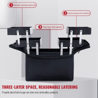 Make Up Bag Hand-Held Large Capacity Multi-Layer Manicure Nail Eyelash Beauty Tool Kit Cosmetics