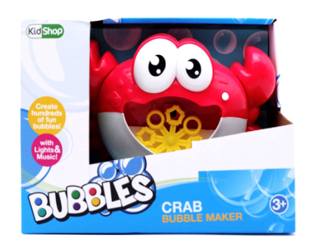 KidShop Crab Red Bubble Maker