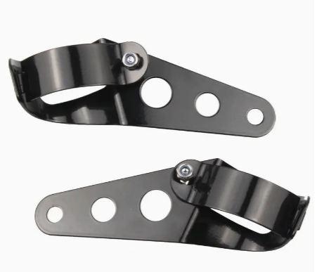 2pcs Universal Motorcycle Headlight Brackets Aluminum Alloy Black Headlight Bracket 31-39mm For Motorcycle Accessories
