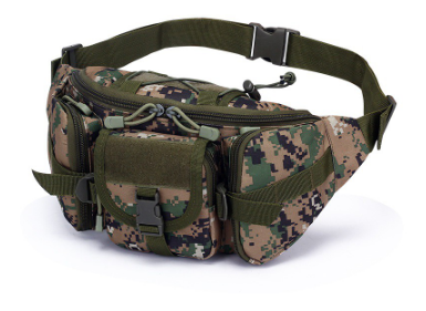 Alexander Klein Men's Tactical Nylon Waist Bag Fanny Pack Military Waist Travel Hip Belt Bum Pouch