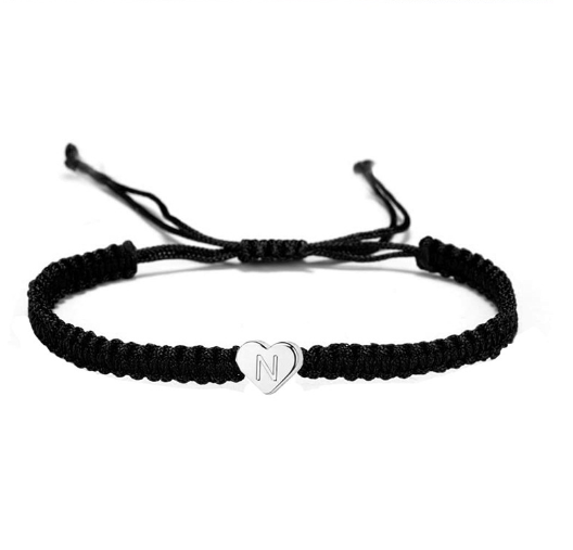Love 26 Letter Braided Rope Couple Bracelet N