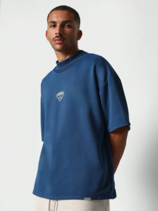 SUMWON Polo Neck Heavyweight Oversized Fit Tee