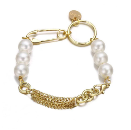 Metal bracelet paper clip bangle hand jewelry