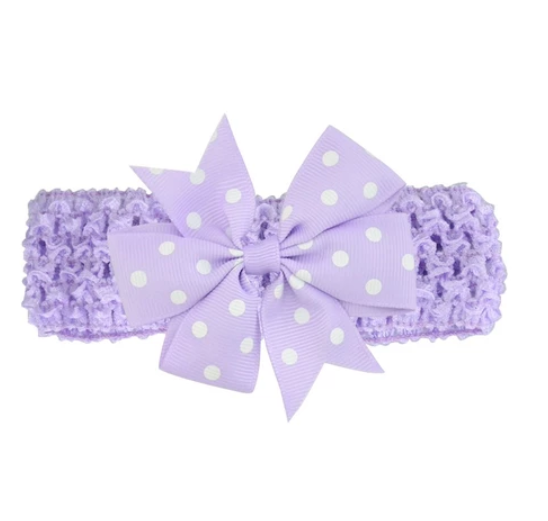 Baby Girl Cute Bow Hairband Baby Hair Accessories Girl Hair Accessories Girl Polka Dot Bow Hair Rope HA11
