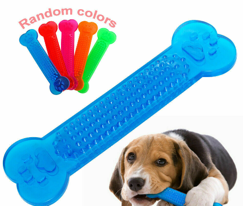 Hipidog Hot Sale Pet Dog Chew Toys Rubber Bone Toy Aggressive Chewers Toothbrush Doggy Puppy Dental Care For Accessories