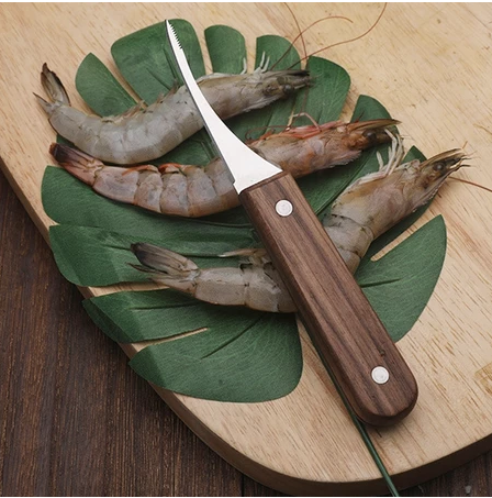 Nipiin Stainlesas Steel Shrimp Slicer Cleaner Deveiner Kitchen Seafood Peeler Prawn Shelling Tool