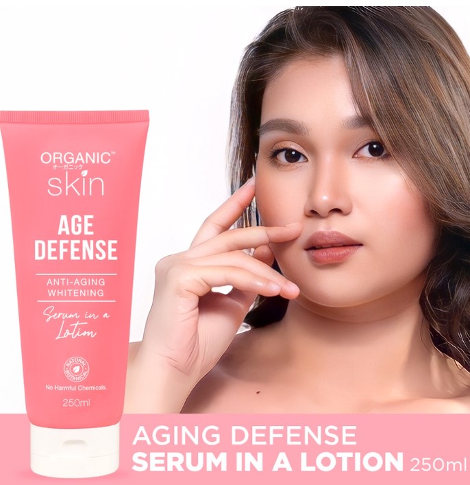 Organic Skin Japan Age Defense Anti-Aging Whitening Serum in a Lotion 250ml