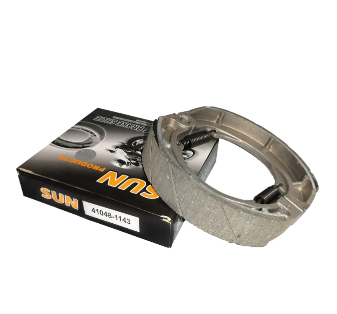 SUN Brake Shoe w/spring & canal for Kawasaki Barako 175 (41048-1143)