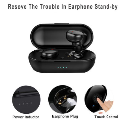 B30 TWS Bluetooth Earphones Sports Headset 5.0 Stereo Game HeadPhones Waterproof Wireless Earphone Touch Control Bass Earbuds