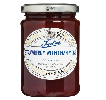 Tiptree Strawberry And Champagne  Jam 340g