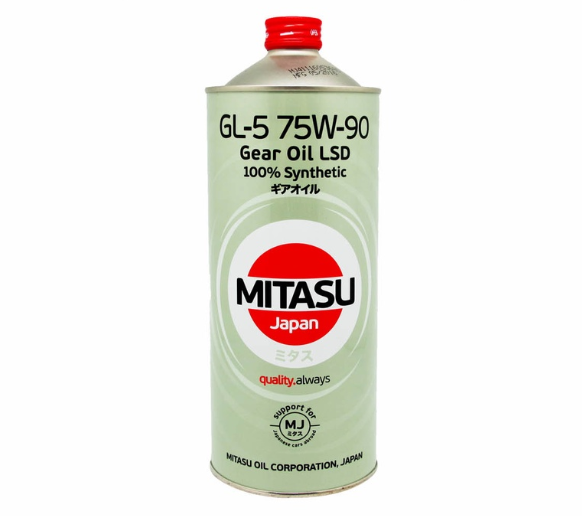 Mitasu MJ411 GL-5 75W-90 Gear Oil LSD 100% Synthetic 1L