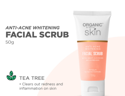 Organic Skin Japan Antiacne Whitening Facial Scrub (50g) Anti Acne