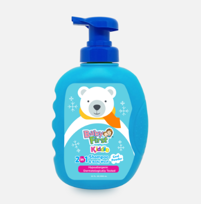 Baby First Kiddie Arctic 2in1 Shampoo & Bodywash (3yo- Above) 650ml - Cool Powder